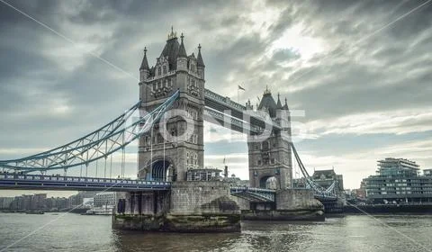 Famous Tower Bridge London Stock Photos
