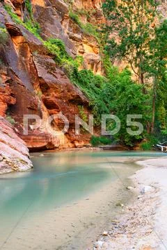 Famous virgin river Stock Photos