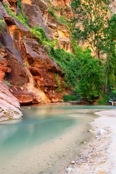 Famous virgin river Stock Photos