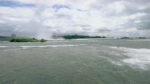 The famous waterfall of Niagara Falls. Stock Footage 124720550