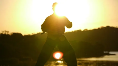 Fan and flares Video stock 33689729