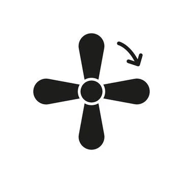 Fan bedroom icon vector basic design Stock Illustration