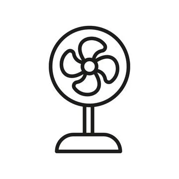 Fan bedroom icon vector basic design 스톡 일러스트