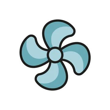 Fan bedroom icon vector basic design Stock Illustration