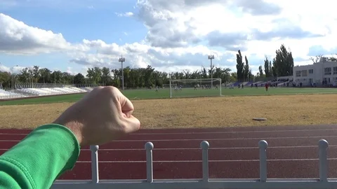 The fan behind the stadium Stock-Footage 123732205