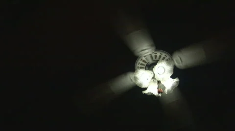 Fan on black Stock Footage 94135