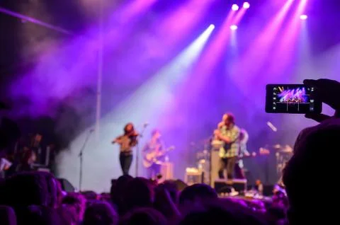 A Fan Captures the Moment Stock Photos