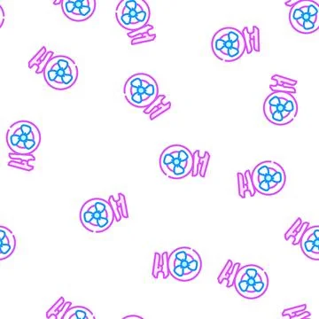 Fan with clip vector seamless pattern Stock Illustration