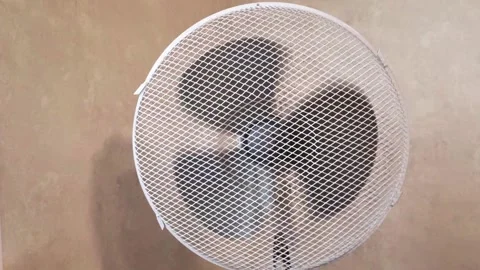 Fan close-up. Super Slow Motion Air Fan Blades Stock Footage 171152560