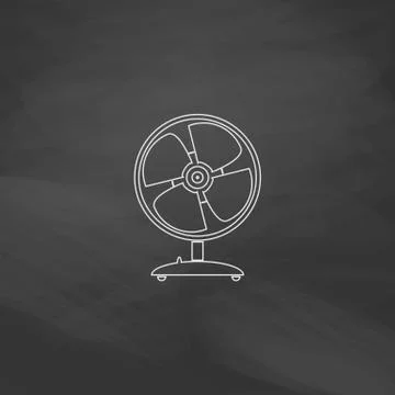 Fan computer symbol Stock Illustration
