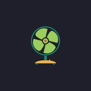 Fan computer symbol Stock Illustration