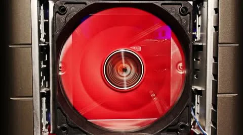 The fan cools hard disks Stock Footage 11226327