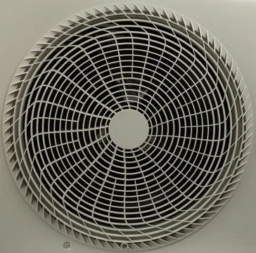 Fan design with circular grid pattern used for ventilation Stock Photos