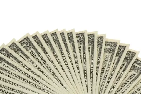 Fan of dollar notes Stock Photos