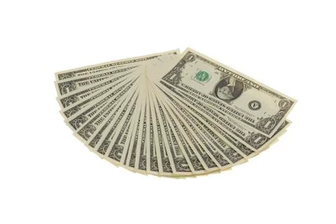 Fan of dollar notes Stock Photos
