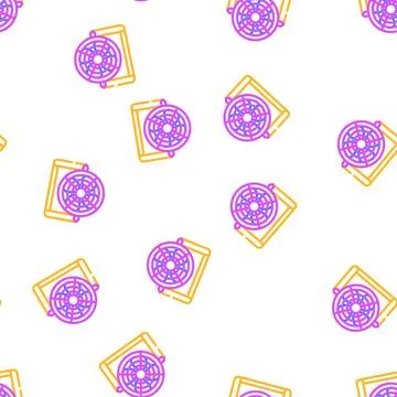 Fan electric cooling device vector seamless pattern 스톡 일러스트