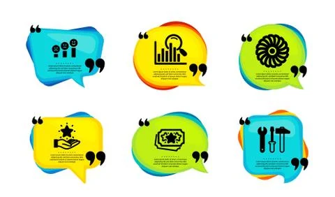 Fan engine, Customer satisfaction and Search icons set. Loyalty program, Loyalty 스톡 일러스트