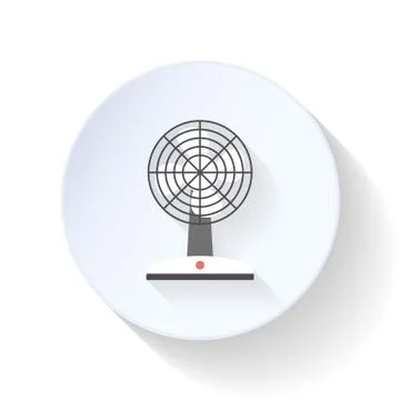Fan flat icon Stock Illustration