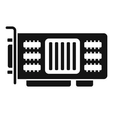 Fan gpu card icon simple vector. Pc graphic イラスト素材