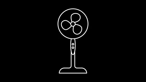 Fan icon animation Stock Footage 315181608