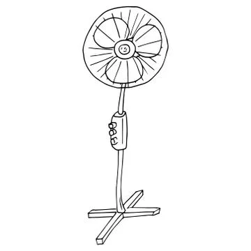 Fan icon. Stock Illustration