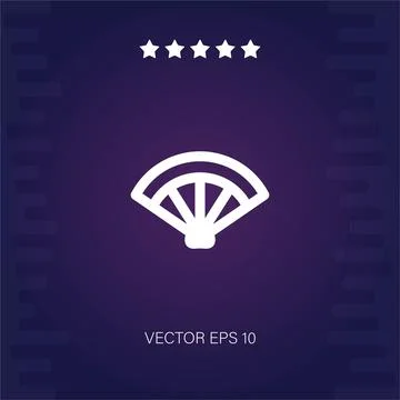Fan  icon Illustrazione stock
