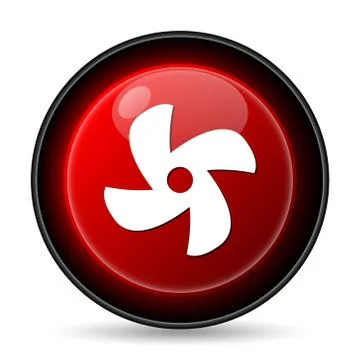 Fan icon. internet button on white background.. Stock Illustration