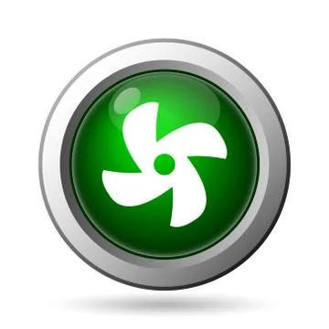 Fan icon. Internet button on white background. Stock Illustration
