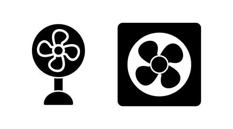 Fan icon vector. blower icon. propeller. ceiling Stock Illustration
