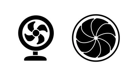 Fan icon vector. blower icon. propeller. ceiling Stock Illustration