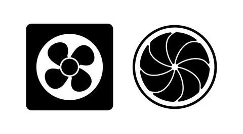 Fan icon vector. blower icon. propeller. ceiling Stock Illustration