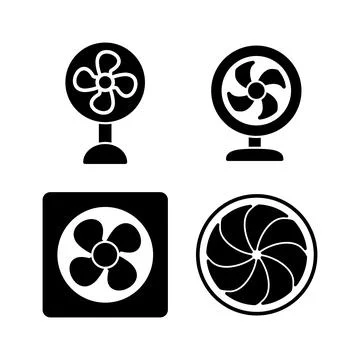 Fan icon vector. blower icon. propeller. ceiling Stock Illustration