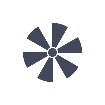 Fan Icon Vector flat design style Stock Illustration