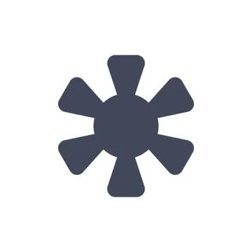 Fan Icon Vector flat design style Stock Illustration