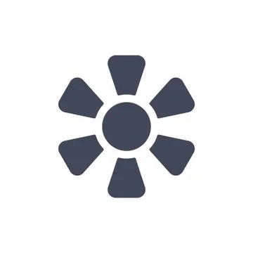 Fan Icon Vector flat design style Stock Illustration