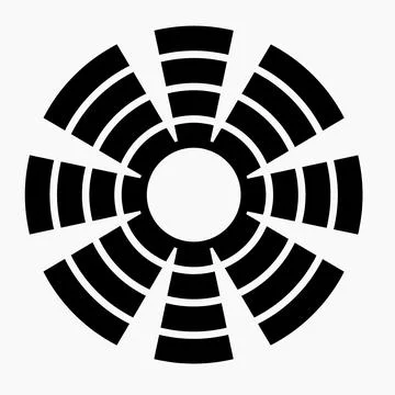 Fan icon vector. Stock Illustration