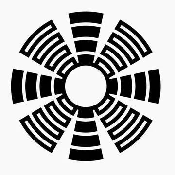 Fan icon vector. Stock Illustration