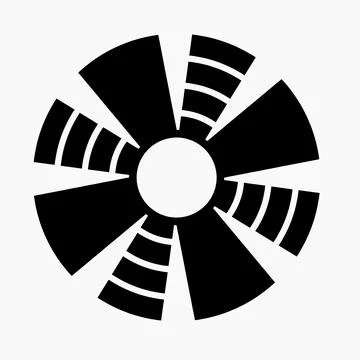 Fan icon vector. Stock Illustration