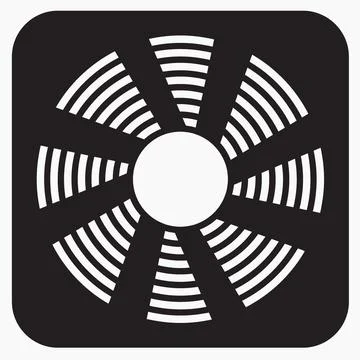 Fan icon vector. Stock Illustration