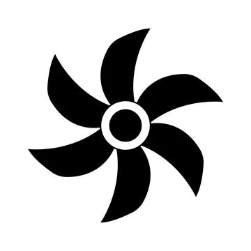 Fan icon vector Stock Illustration