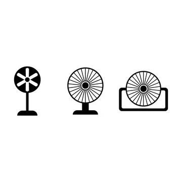 Fan icon vector Stock Illustration