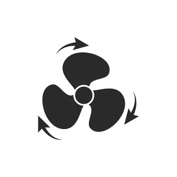 Fan icon vector 스톡 일러스트