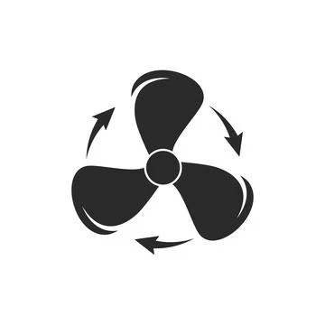 Fan icon vector Stock Illustration