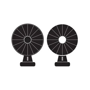 Fan icon Vector Illustration. Flat Sign. Stock Illustration