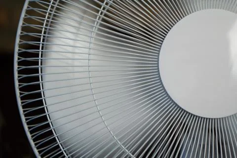 Fan in motion. front view. Stock Photos