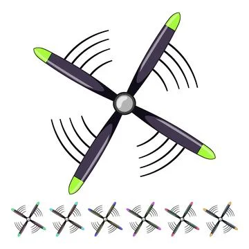 Fan propeller cartoon vector graphic Stock-Illustration