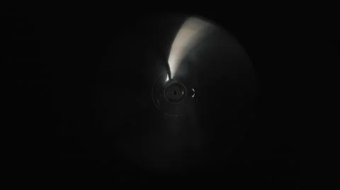 Fan propeller isolated on black background, slow shutter speed Stock Footage 52922516