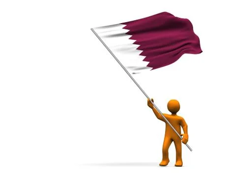 Fan of qatar Stock Illustration