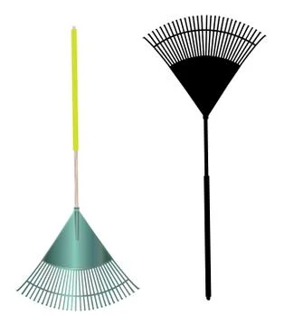 Fan rake illustration Stock Illustration