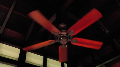 The fan rotates at different speeds Stock Footage 80447490